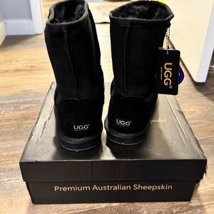 Brand New In Box:  UGG Premium Short Classic Boot (Black)US Women’s Size 9
